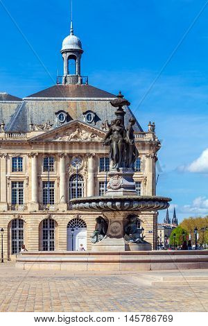 Place De La Bourse, Bordeaux, France