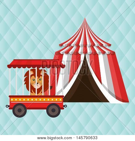 lion circus fun icon vector illustration eps10 eps 10