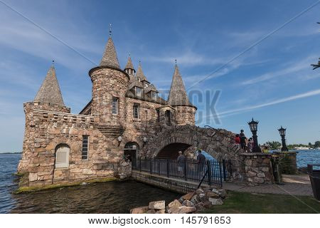 Boldt Castle in the summer on the St. Lawrence Seaway