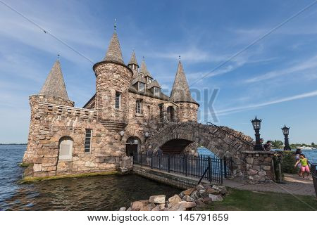 Boldt Castle in the summer on the St. Lawrence Seaway
