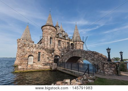Boldt Castle in the summer on the St. Lawrence Seaway