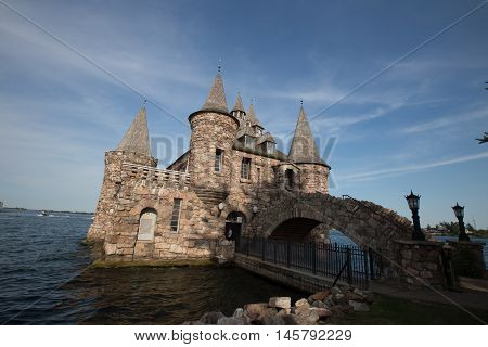 Boldt Castle in the summer on the St. Lawrence Seaway