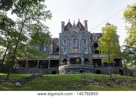 Boldt Castle in the summer season on the St. Lawrence Seaway