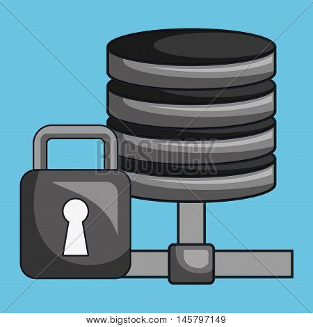 data base server pc vector illustration grpahic