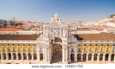 Commerce Square Praca de comercio Lisbon Portugal