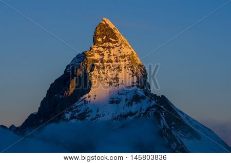 A view on the Cervin (Matterhorn) in Switzerland