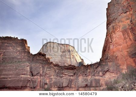 großen weißen Thron red Rock Wände Zion Canyon Nationalpark utah