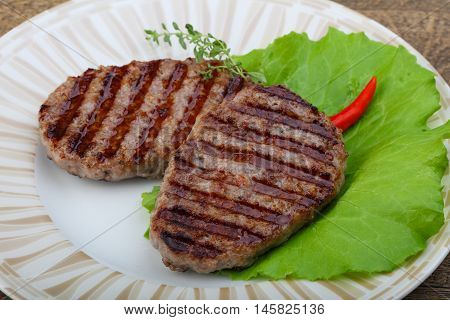 Grilled Burget Cutlet