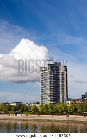 Edifício de apartamento.