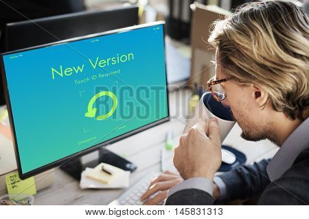 New Version Update Upgrade Concept