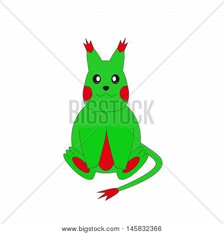 Cute monster. Vector illustration in flat design.