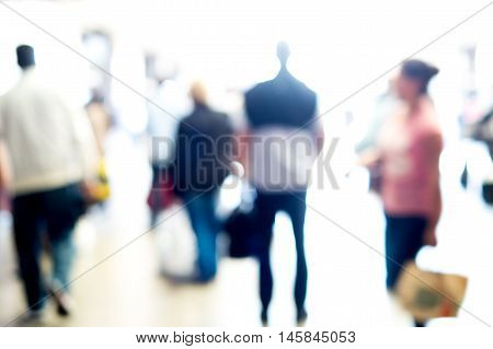 Abstract people background, with intentionally blurred effect