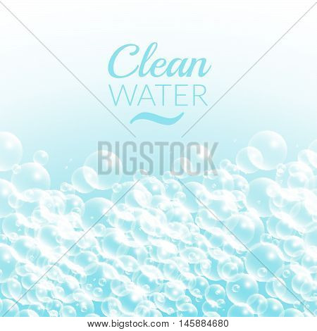 Clean Purified Water Vector Background