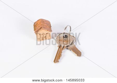 House and keyring invesment and realestate cconcept