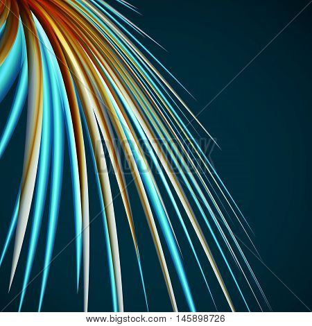 vector illustration. Beautiful multicolored abstract background of lines. The concept for the design of banner poster cards