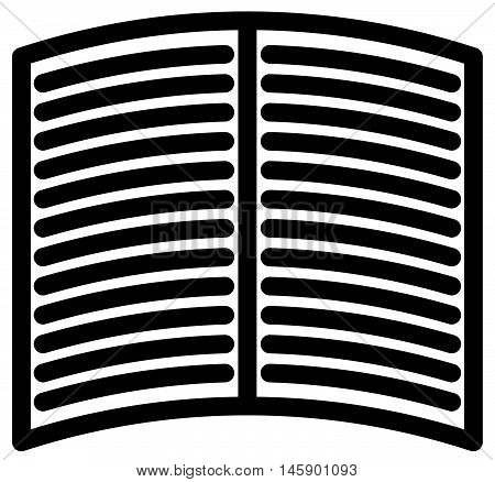 Simple Icon, Symbol For Magazine, Book, Publishing, Writing Concepts. Open Book Symbol