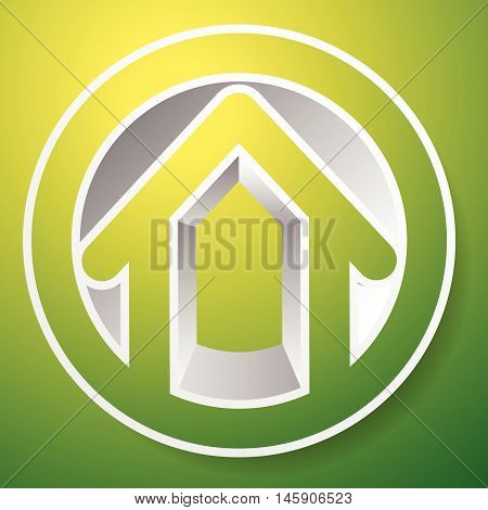 Contour House / Building Symbol, Icon Or Logo