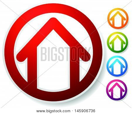 Contour House / Building Symbol, Icon Or Logo