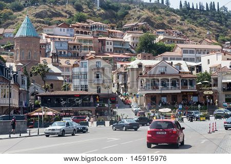 Old Town In The Capital Of Georgia.tbilisi
