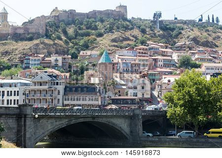 Old Town In The Capital Of Georgia.tbilisi