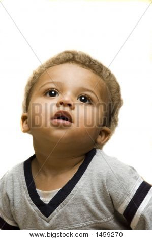 Cute African American chłopca
