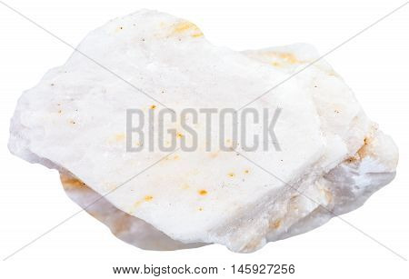 Stone Of Barite Ore Isolated On White