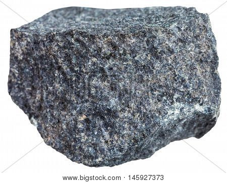 Gabbro Basalt Mineral Isolated On White