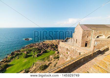 Sant'Antonio old cathedral in Castelsardo in Sardinia