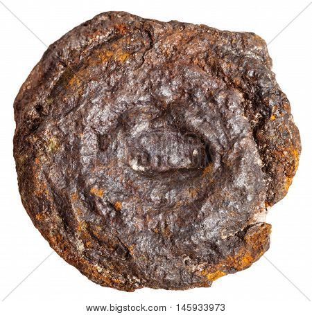 Native Limonite Stone Isolated On White