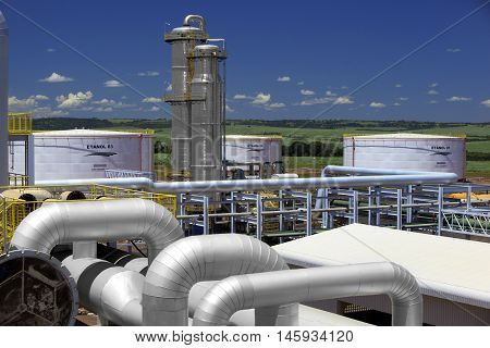 Sugar Cane Industrial Mill Processing Plant In Brazil