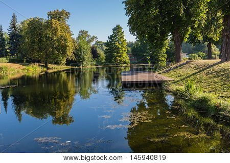Park Around The Castle In Mosonmagyarovar