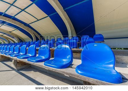 Seats On Tribune Sports Stadium