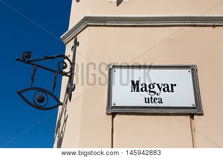 Sign Of Hungary Street
