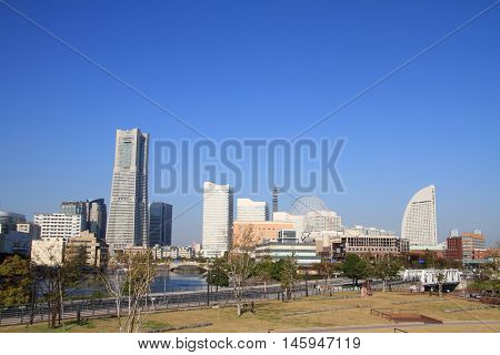 Yokohama Minato mirai 21 in Kanagawa Japan