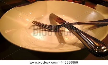 Spoon Fork and plate Abtract background and all