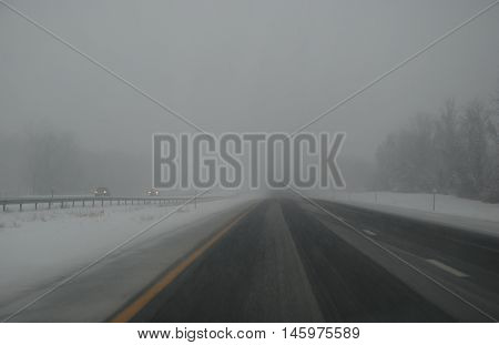 Snow storm on the way, New York