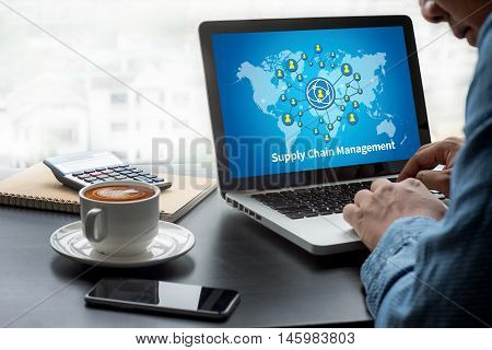 Scm Supply Chain Management Concept