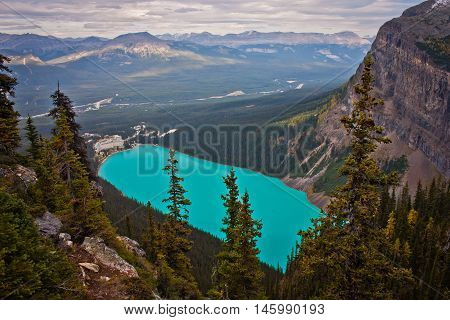 Lake Louise - the view from Anite lake