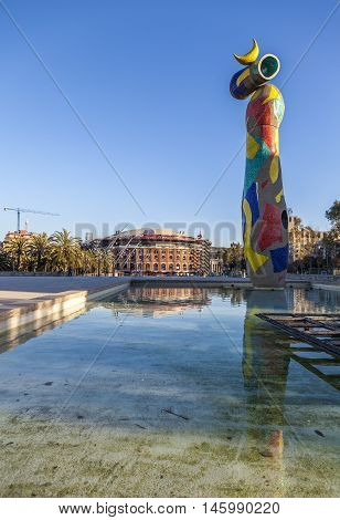 Sculpture Of Miro In Barcelona