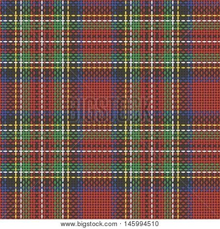 Seamless  Scottish Squared Cloth Background