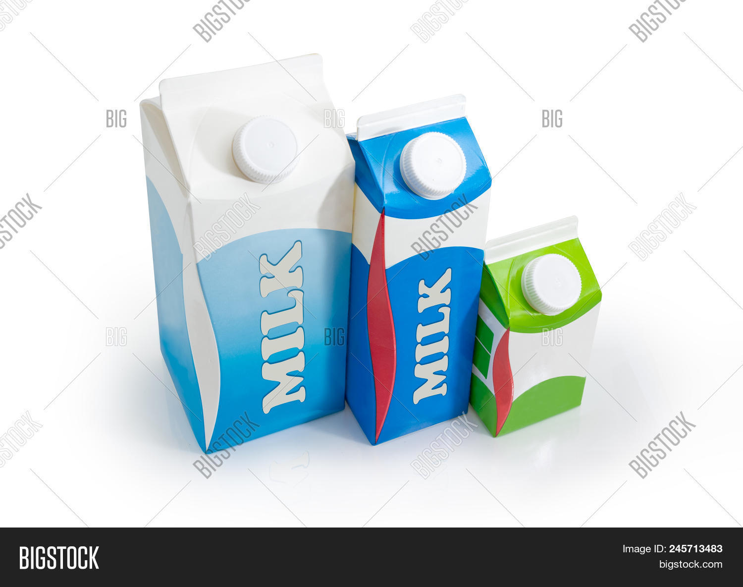 Two Milk Carton Milk Image & Photo (Free Trial) Bigstock