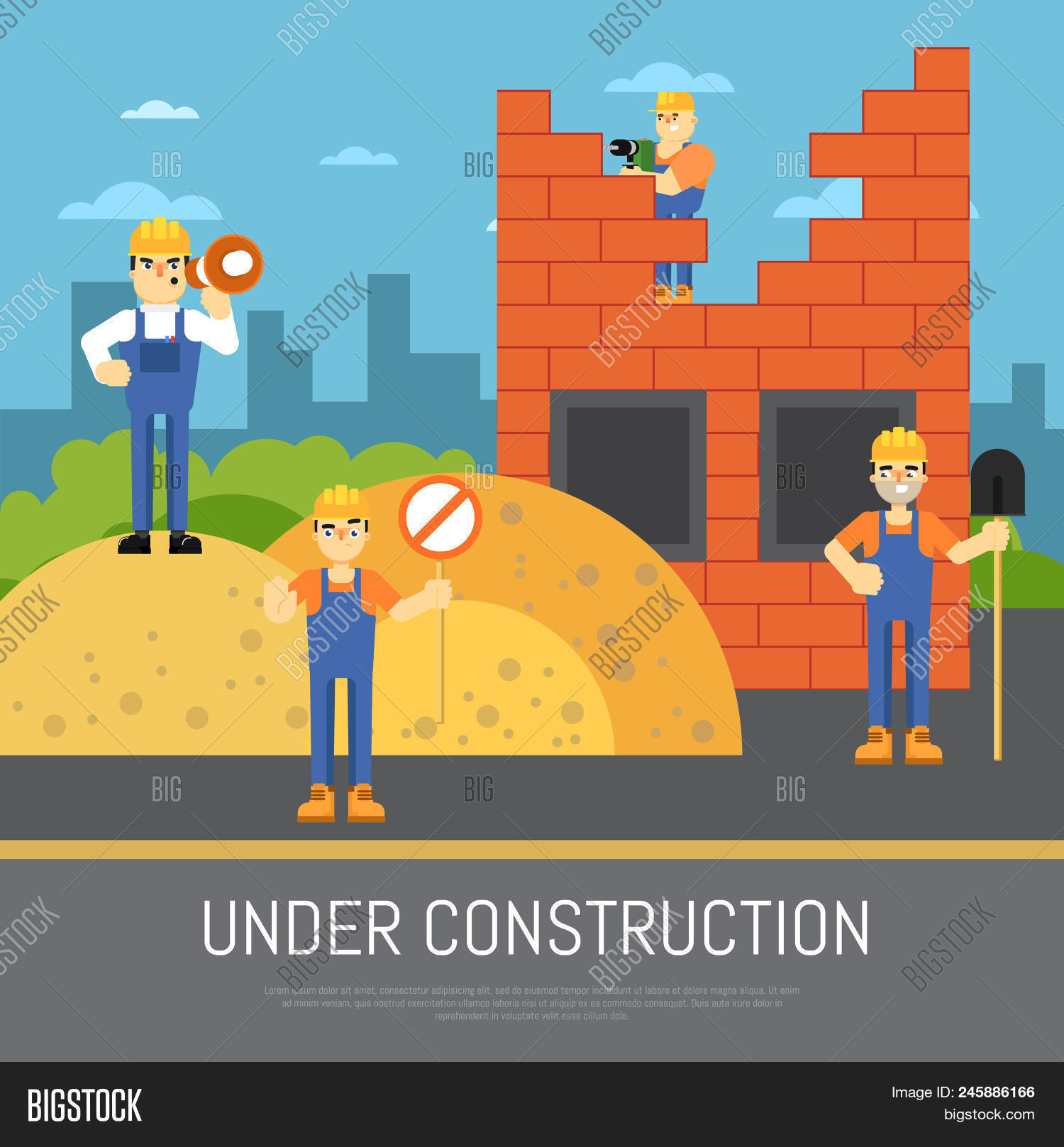 Under Construction Image Photo Free Trial Bigstock