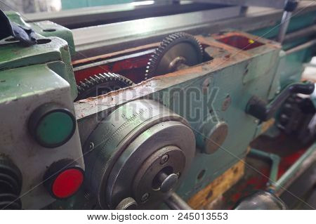 Metalworking Machine With An Open Housing Is Ready For Maintenance