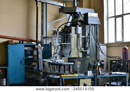 Spindle For The Cone Of The Cutter In Disassembled Form. Repair Of Machine Tools And Equipment.