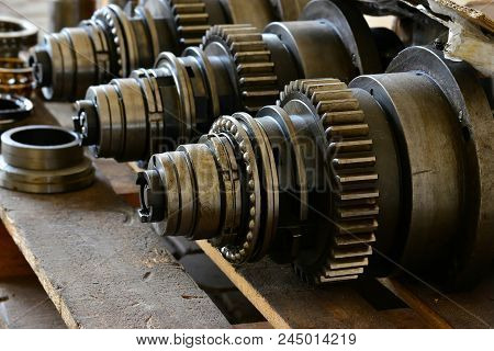 Spindle For The Cone Of The Cutter In Disassembled Form. Repair Of Machine Tools And Equipment.