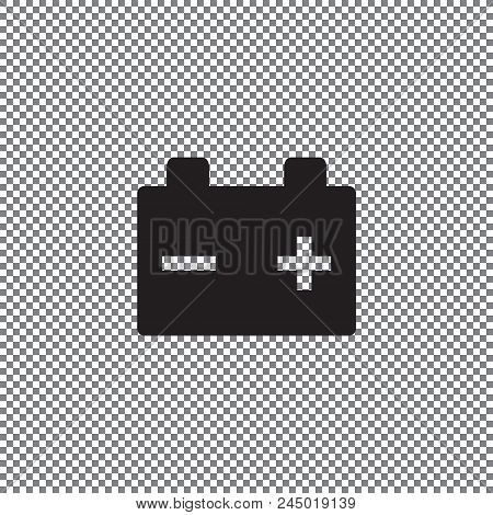 Car Battery Icon On A Transparent Background