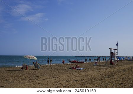 09 June 2018-caorle-italy-caorle Beach, Beautiful Venetian City,italy