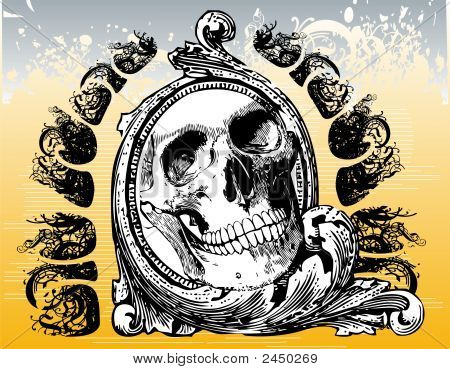 mythische Skull illustration