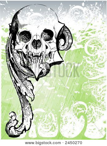 Vampir Trophäe Skull illustration