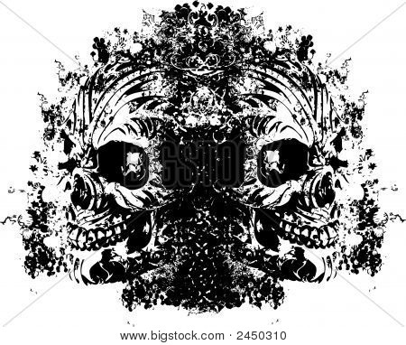 Twin Schädel illustration